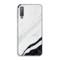 Elegante marmer: Samsung Galaxy A7 (2018) Transparant Hoesje