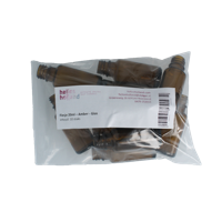 Flesje glas 20ml amber 10 Stuks