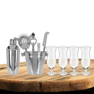 Excellent Houseware cocktails maken set 6-delig met 8x Pina Colada glazen