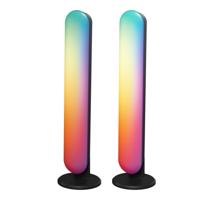 Double Radiance - Smart LED lamp - RGB Flow Color lichtbalk Tafellamp - Google Assistant & Amazon Alexa - WiFi + Bluetooth - Music Sync - Color Ambiance - incl. Afstandsbediening - 2 jaar garantie