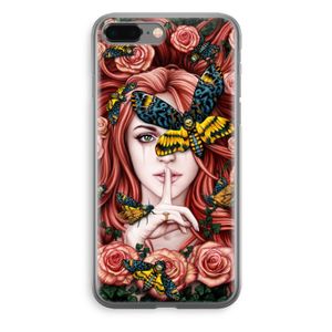 Lady Moth: iPhone 8 Plus Transparant Hoesje