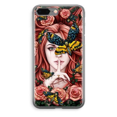 Lady Moth: iPhone 8 Plus Transparant Hoesje