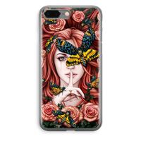 Lady Moth: iPhone 8 Plus Transparant Hoesje