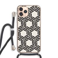 Geometrisch patroon: iPhone 11 Pro Transparant Hoesje met koord