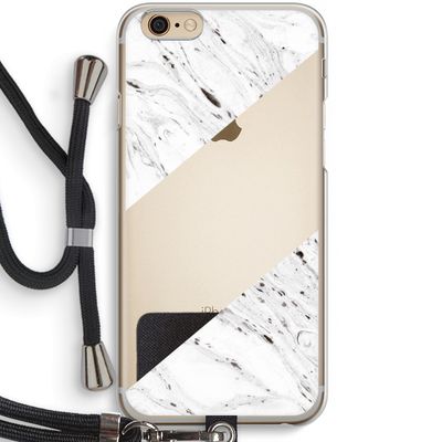 Biggest stripe: iPhone 6 / 6S Transparant Hoesje met koord