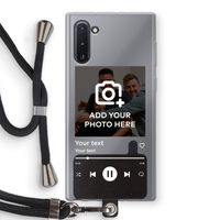 Music Player: Samsung Galaxy Note 10 Transparant Hoesje met koord