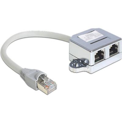 Delock 65441 RJ45 Netwerkkabel, patchkabel 0.15 m Grijs 1 stuk(s)