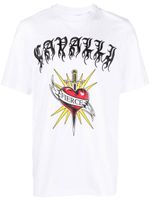 Roberto Cavalli t-shirt à imprimé Fierce - Blanc