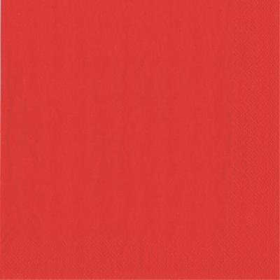 Servetten - 50x - rood - 40 x 40 cm - papier - lunch/diner servetten - feestservetten