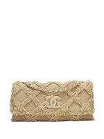 CHANEL Pre-Owned grand sac porté épaule en crochet (2009) - Tons neutres - thumbnail