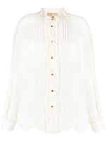 Michael Michael Kors ruffled buttoned shirt - Tons neutres - thumbnail