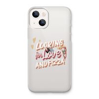 Pizza is the answer: iPhone 13 mini Transparant Hoesje