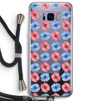 Klaproosjes: Samsung Galaxy S8 Plus Transparant Hoesje met koord
