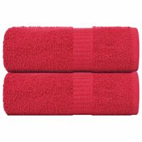 VidaXL Zeepdoekjes 2 st 30x30 cm 360 g/m² 100% katoen rood