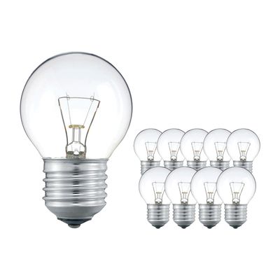 Voordeelpak 10x Standaard Gloeilamp Helder P45 E27 60W 230V