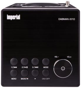 Imperial DABMAN i610 schwarz Radio DAB+, DAB, Internet, VHF (FM) Bluetooth, WiFi Geschikt voor DLNA Zwart