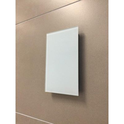 Sunshower ventilatierooster 13x13cm voor Pure en Pure Xl en Deluxe glas wit 80025
