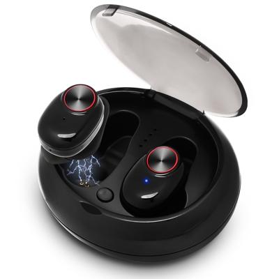 BTH-V5 DSP Noise reductie oordopjes sport draadloze V5.0 bluetoothhoofdtelefoon met opladen Case (zwart)