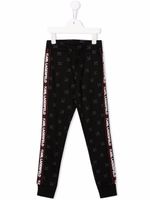 Karl Lagerfeld Kids pantalon de jogging à bande logo - Noir