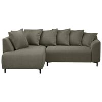 Leen Bakker - Hoekbank Elsa Links - Eden - Mokka - Stof - Bruin - 204x243x84 Cm