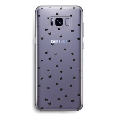 Kleine kattenkopjes: Samsung Galaxy S8 Transparant Hoesje