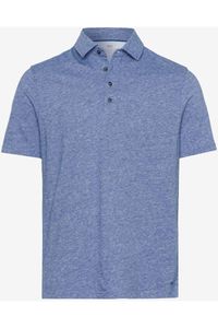 Brax Modern Fit Polo shirt Korte mouw donkerblauw