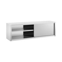 RVS Wandkast - 200 x 45 cm - Royal Catering - 30 kg