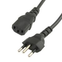 3 prong stijl Brazilië AC-netsnoer lengte: 1.5m (OD6.8)