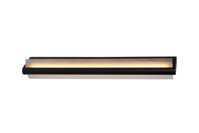 Lucide WANDA - Wandlamp Badkamer - LED - 1x19W 3000K - IP44 - Zwart