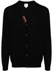 Paul Smith cardigan Artist Stripe en laine mérinos - Noir