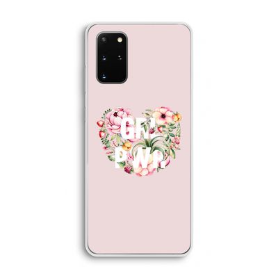 GRL PWR Flower: Samsung Galaxy S20 Plus Transparant Hoesje