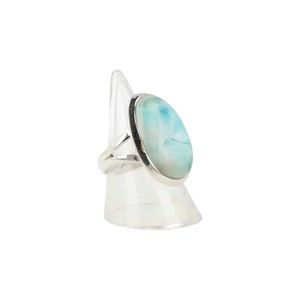 Larimar Ring Zilver (Maat 18)