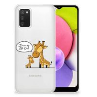 Samsung Galaxy A03S Telefoonhoesje met Naam Giraffe - thumbnail