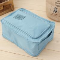 2 stuks waterdichte schoenen tas Pouch opslag reistas draagbare schoenen organisator (licht blauw)