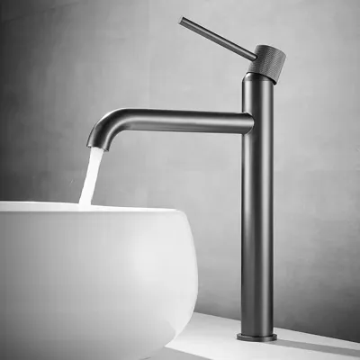 Zwarte Wastafelkraan | Messing | Enkele Handgreep - Modern & Elegant