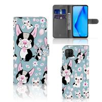Huawei P40 Lite | Telefoonhoesje | Met pasjeshouder | Hondjes