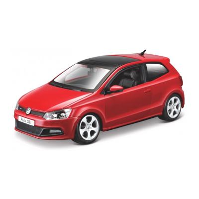 Modelauto Volkswagen Polo 5 - GTI - rood - 23 cm - schaal 1:24 - speelgoedauto