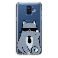 Cool cat: Samsung Galaxy A6 (2018) Transparant Hoesje