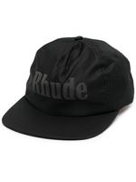 RHUDE casquette à logo imprimé - Noir - thumbnail