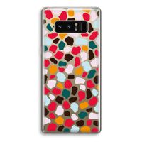 Colored Giraffe: Samsung Galaxy Note 8 Transparant Hoesje