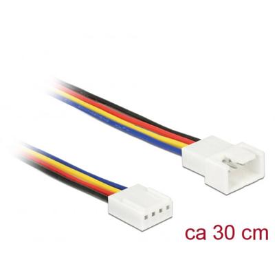 PC-ventilator Aansluitkabel [1x PC-ventilatorstekker 4-polig - 1x PC-ventilatorbus 4-polig] 0.30 m Bont Delock