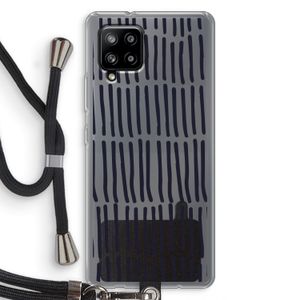 Moroccan stripes: Samsung Galaxy A42 5G Transparant Hoesje met koord