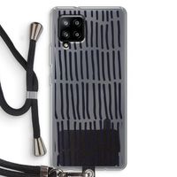 Moroccan stripes: Samsung Galaxy A42 5G Transparant Hoesje met koord