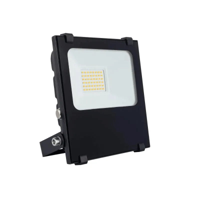 Breedstraler Pro zwart met 20W led lamp verstelbaar