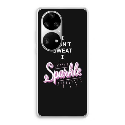 Sparkle quote: Huawei P50 Pro Transparant Hoesje