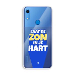 Laat de zon in je hart: Huawei Y6s Transparant Hoesje