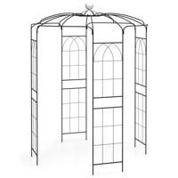 Rozenboog Metalen Rozenpaviljoen Tuinboog voor Klimplanten Poortboog voor Tuin Klimboog voor Veranda 206 x 206 x 286cm