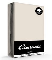 Cinderella Splittopper Hoeslaken Basic Percaline Taupe-200 x 210 cm - thumbnail