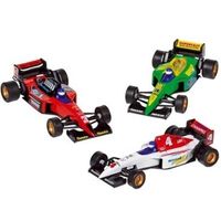 Raceauto speelgoed set van 3x stuks Formule 1 wagens 10 cm