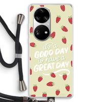Don't forget to have a great day: Huawei P50 Pro Transparant Hoesje met koord